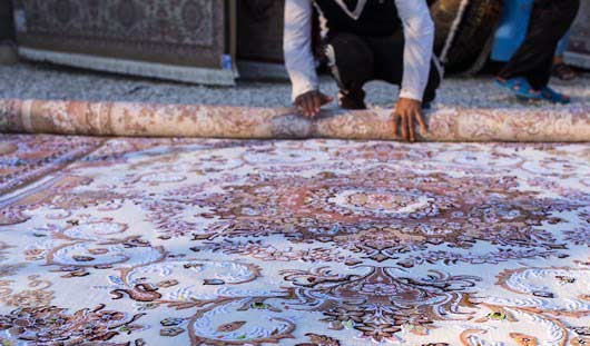 روش اصولی لول کردن قالی در قالیشویی کردان 